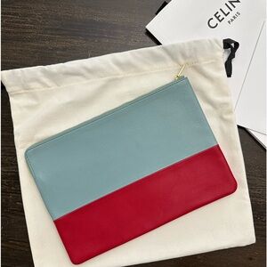 Celine Solo Leather Clutch Pouch